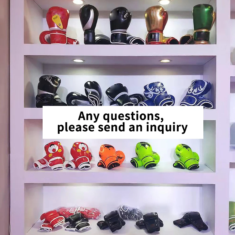 Нефирменные боксерские перчатки с индивидуальным логотипом 10 унций тренировочные из искусственной кожи