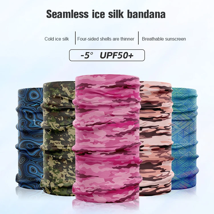 China Supplier Customized Buffss Bandanas Headwear Custom Seamless Tube Bandana