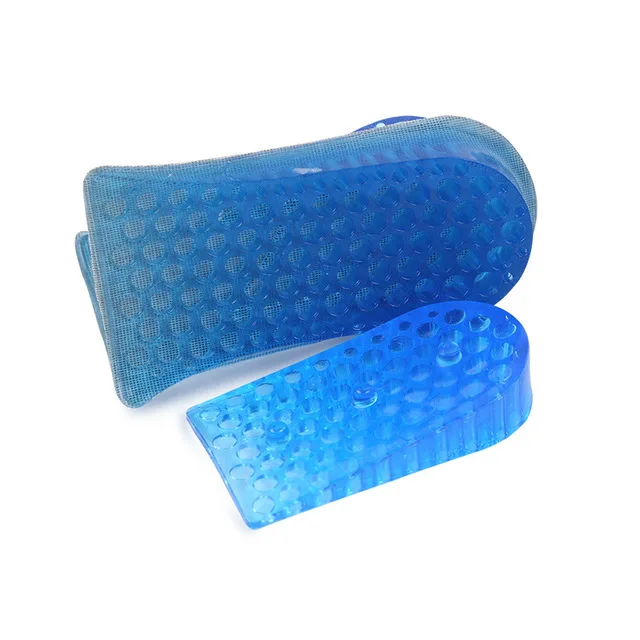 Hot Selling Gel 2 Layers 3.8cm Removable Shock Absorption Unisex Invisible Height Increase  TPR Heel Cushion Pad Insole