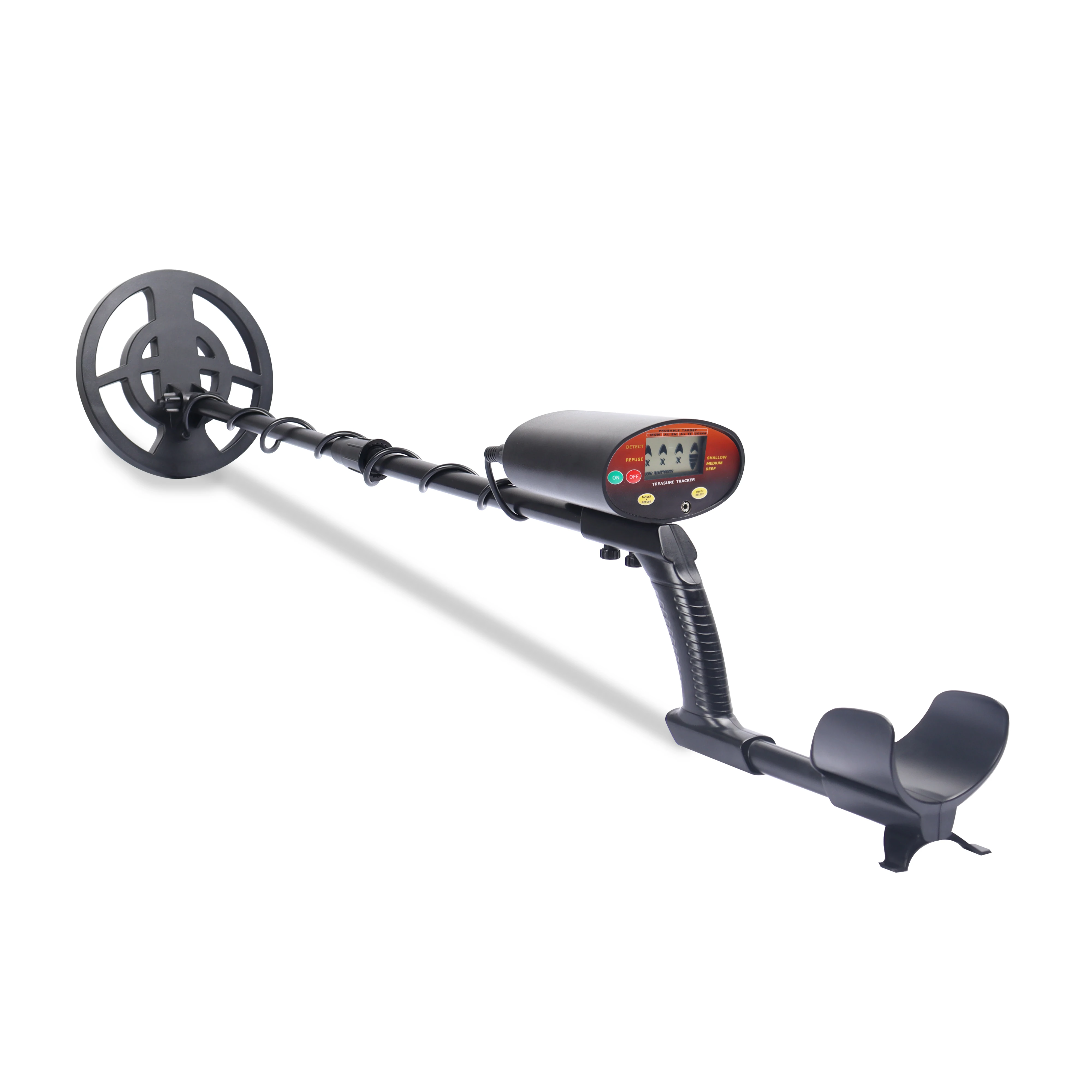 GT610 LCD display underground  metal  detector waterproof searching coil  hobby detector