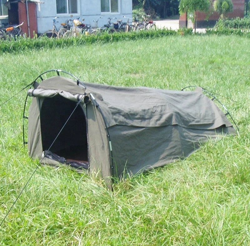 
Australia small type two pole swag tent for camping cotton canvas swag tent 