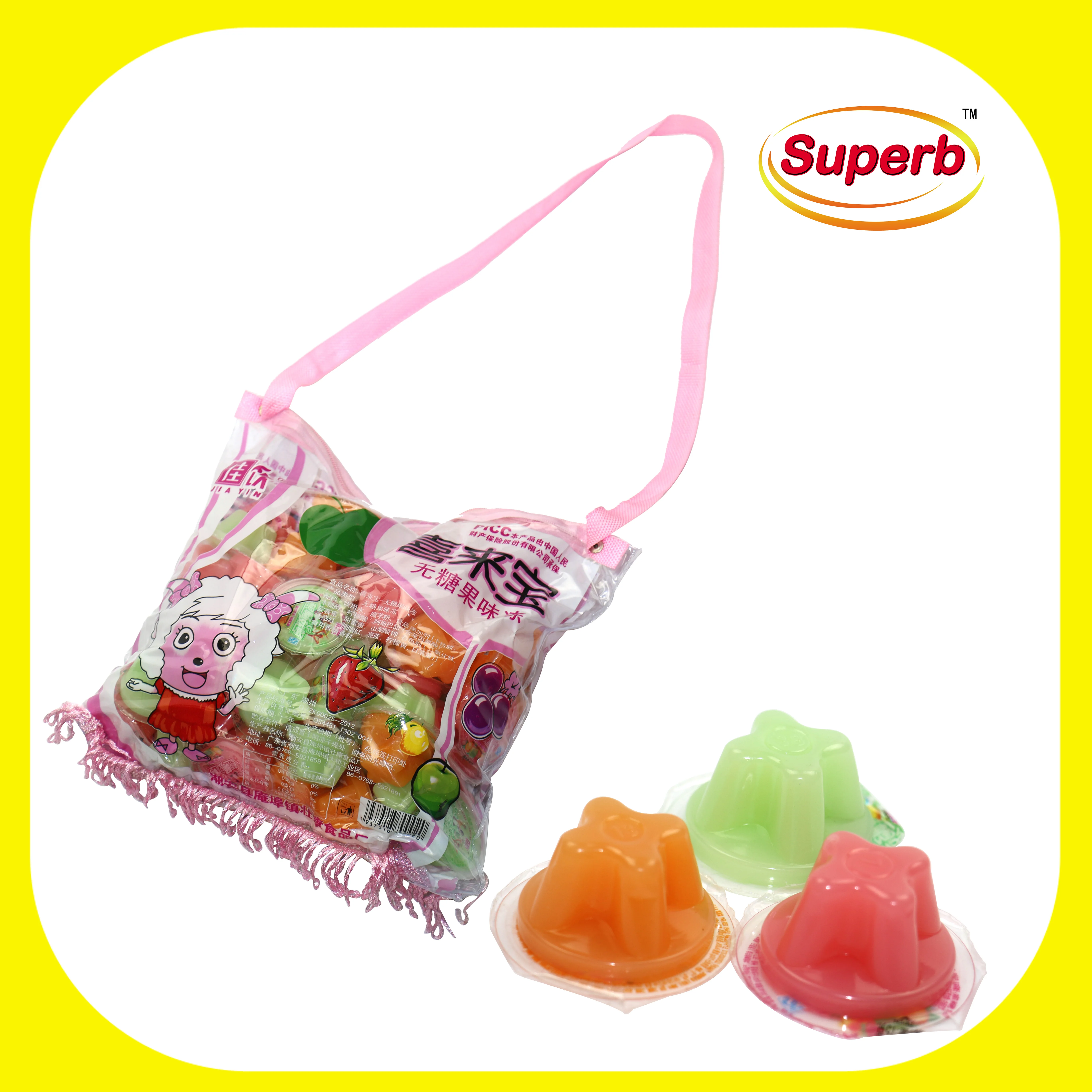 Mixed Mini Fruit Cup Jelly in Plastic Bag