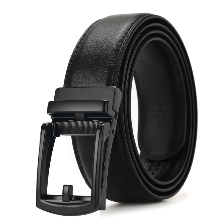 Belts leather men foreign trade automatic buckle belt headless business