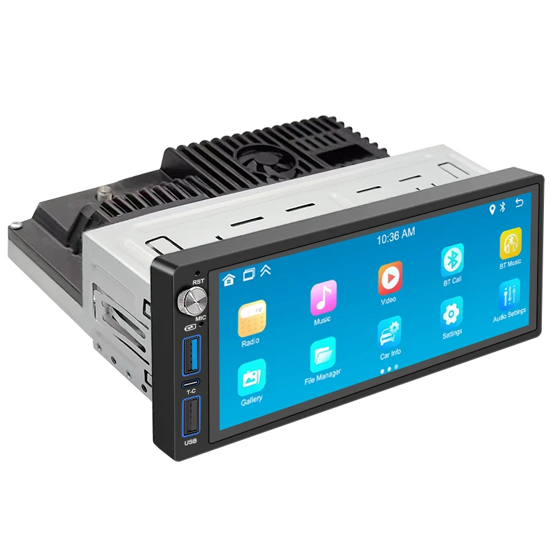 cheap android car player 6.86inch single din wireless carplay portable car media player