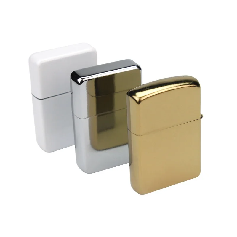 Hot sell candle smoking customized sublimation blank gold lighters metal lighter