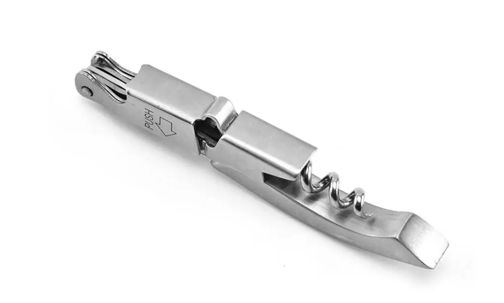 High quality Promotional Portable stainless steel wine opener Corkscrew Beer Multi-functional Cork Screw