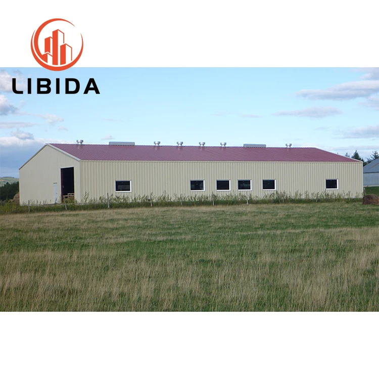 OEM/ODM Light Steel Fabrication Metal Steel Structure Farm Shed Steel Structural Warehouse Building