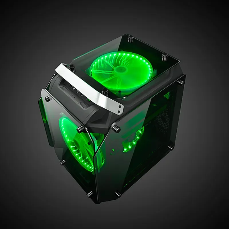 Herder Manufacturers Pc Case 4 Side Panel Tempered Glass Micro ATX Computer Case Glass Computer Case