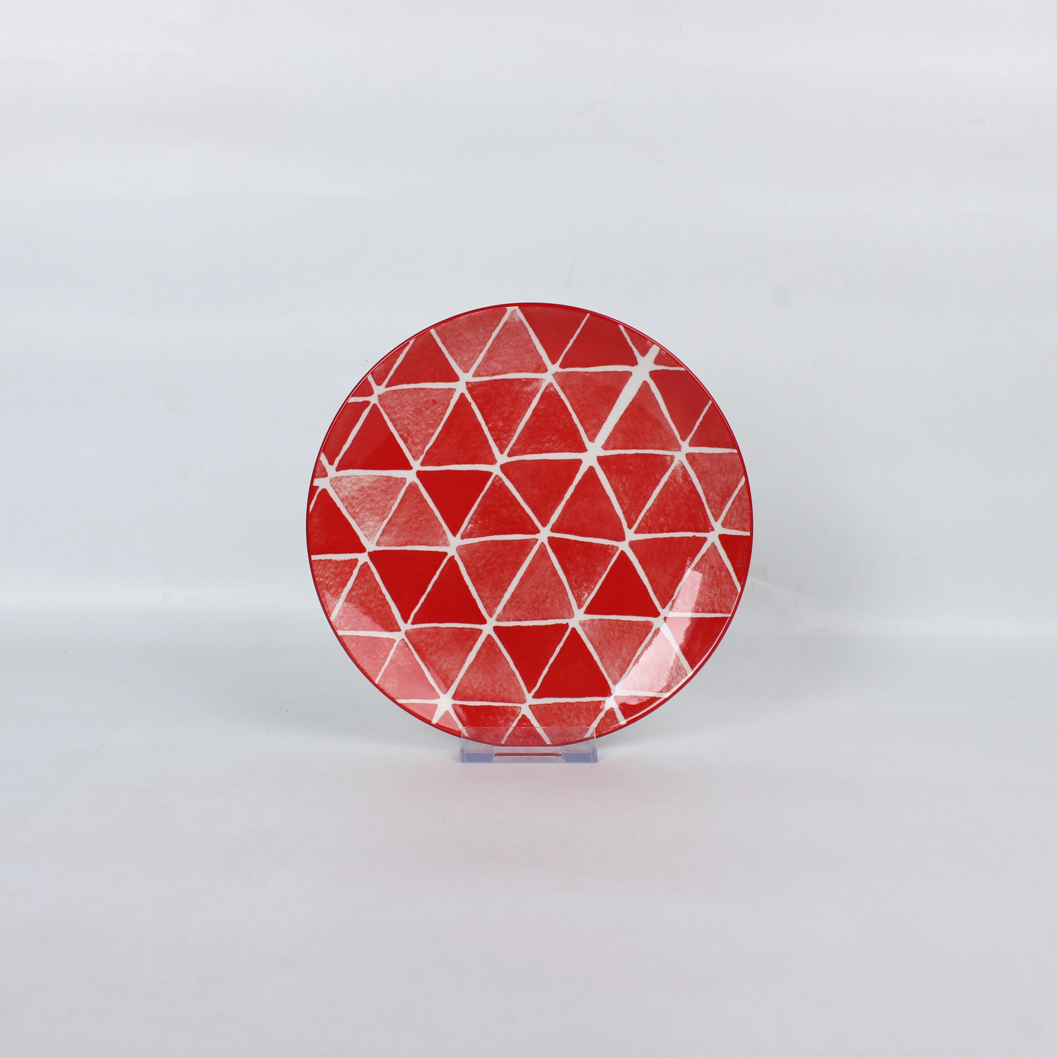 High quality 7.5 inch ceramic dishes set pad printing ceramic plates porcelain plates