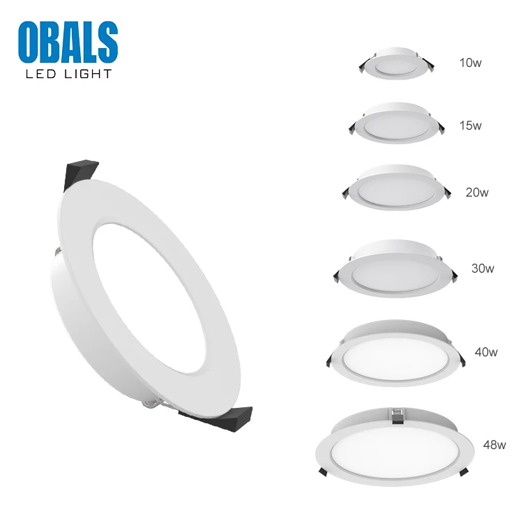 OBALS антибликовые Круглые потолочные встраиваемые COB IP54 10 Вт 15 Вт 20 Вт 30 Вт 40 Вт 48 Вт светодио дный светильник