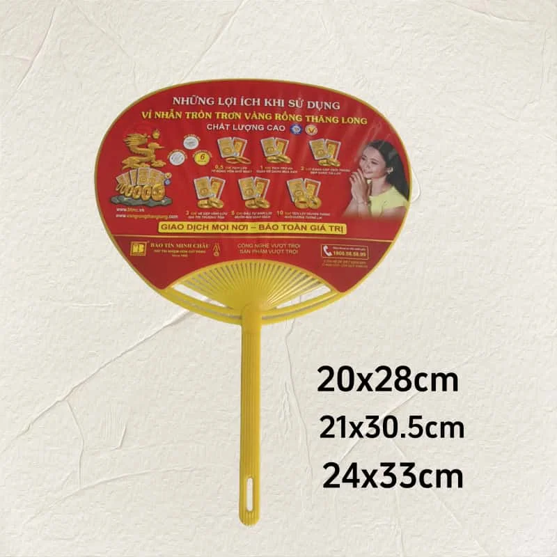 Wholesale Promotional Plastic Church Hand Fans Blue Angel Craft Style round Card Pattern Business & Church Sport Use Souvenirs