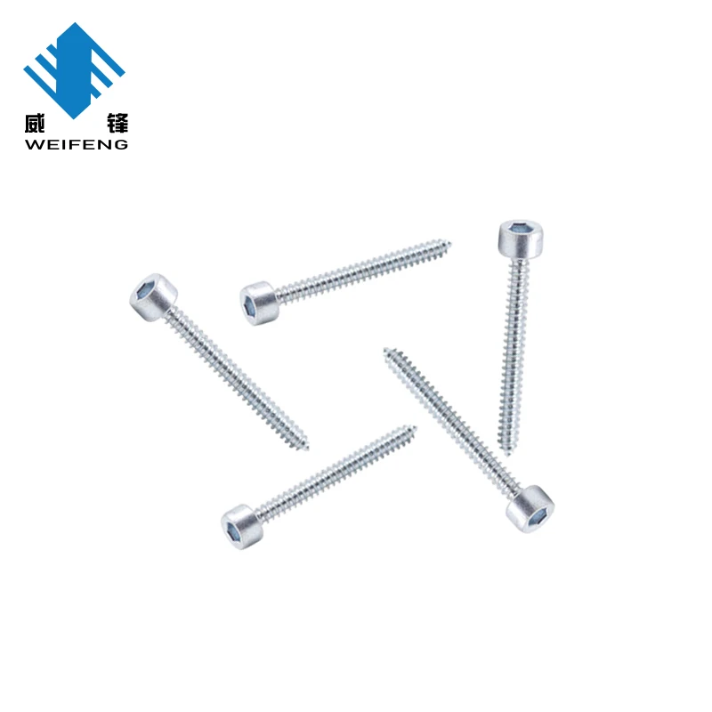 High Quality Flat Head Zinc Plated Hex Socket Head Screw M5 M6.3 M7 Furniture Confirmat Screw