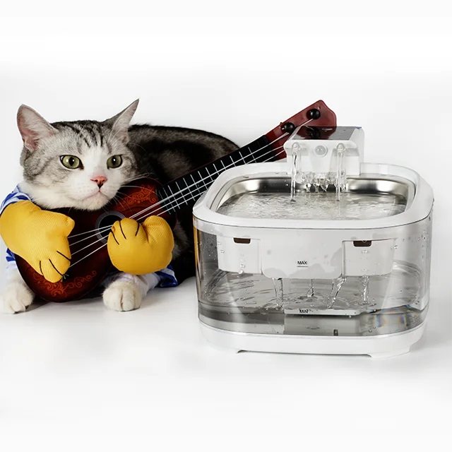 2025 New Cat Drinking Water Fountain Level Window 4..5L Ultra Quiet Indoor Intelligent Pet Fountain for Cats Dogs with Filters