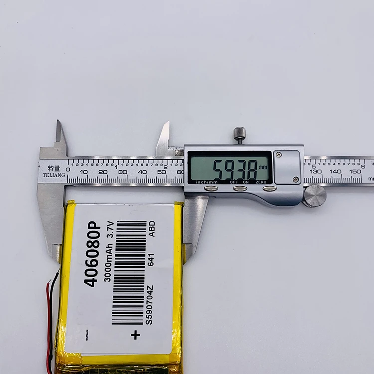 Rechargeable 1000 Mah Lithium Polymer 406080 3.7V 3000mah Lipo Battery PCB Circuit Power 500Times