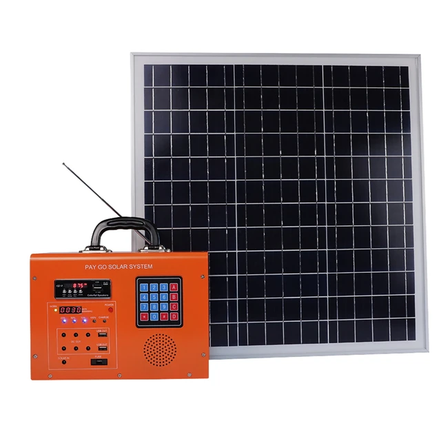 Pay As You Go 50w portable home lighting kit mini solar system off grid solar power system