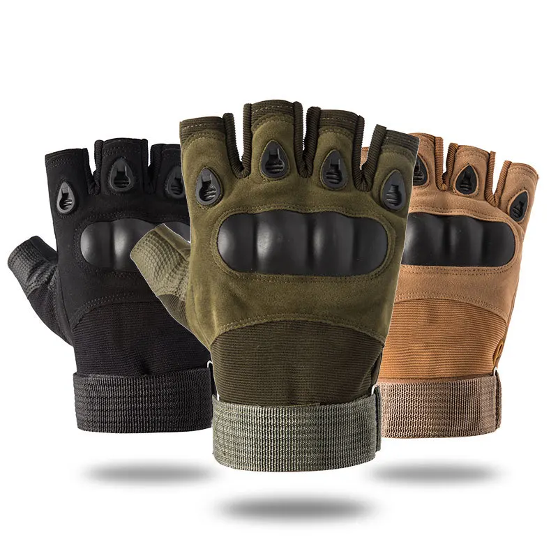 Tactical Gloves Half Finger For Men Outdoor Anti Slip Durable Hunting Fitness Training Sport Gloves For Gym Workout