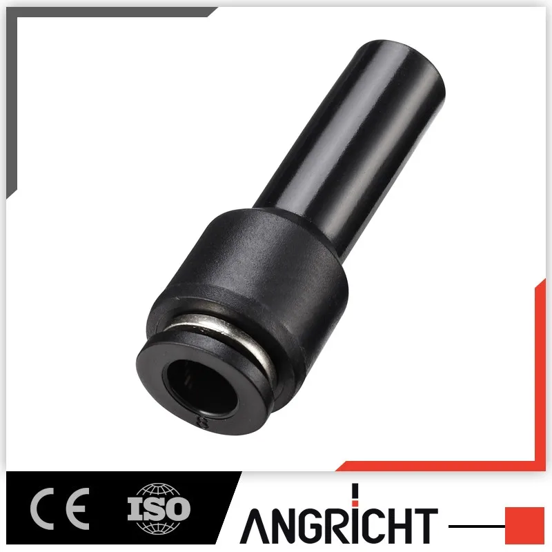 Durable Plastic Push-in Pneumatic Fittings for Industrial Air Hoses