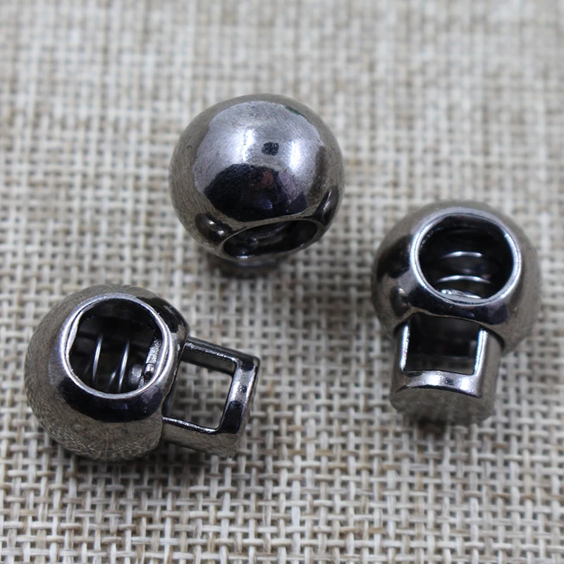 Custom high quality  zinc alloy metal adjustable spring stopper for clothing