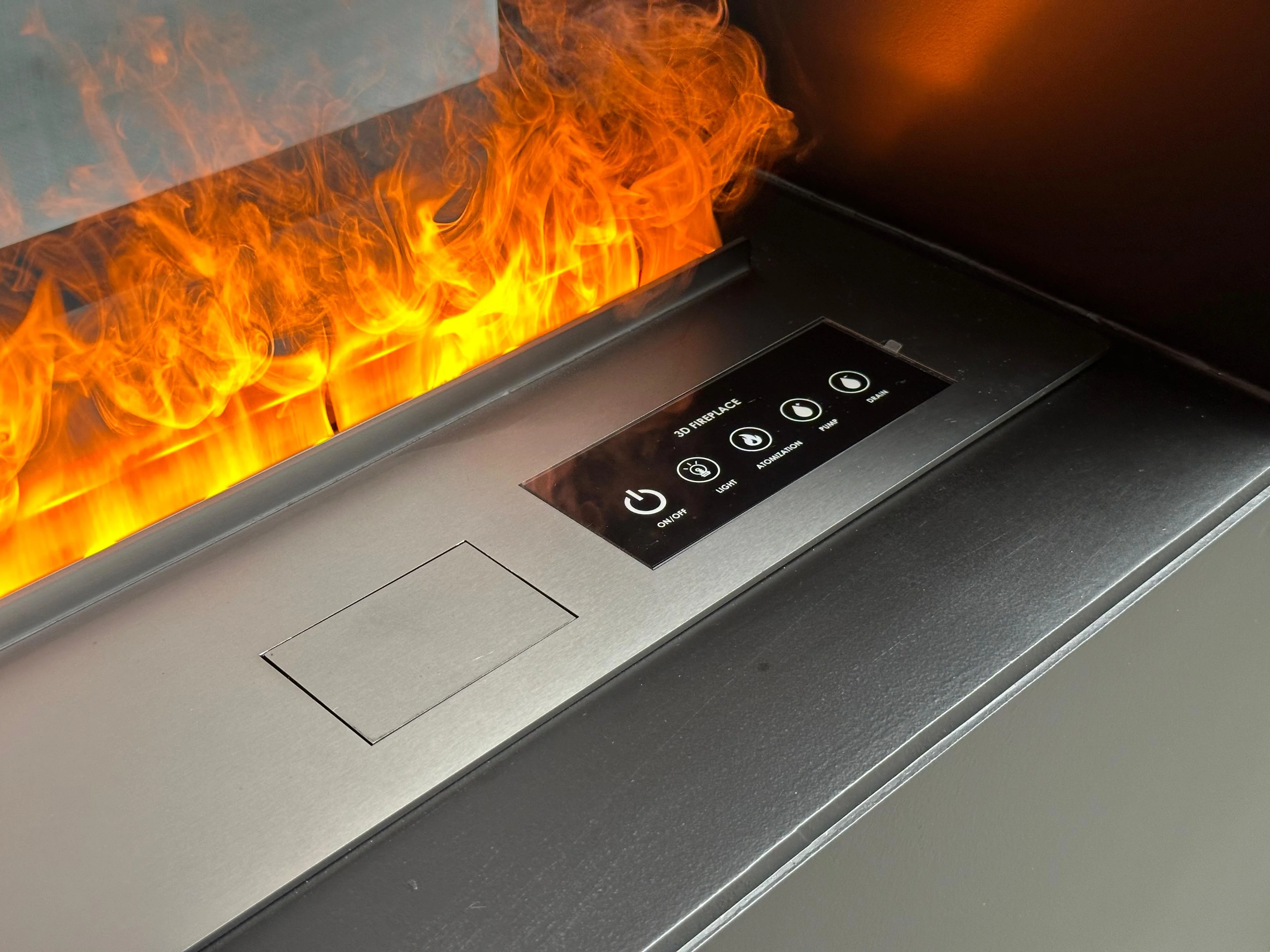 800-2000mm 3D Vapor Steam Decorative Insert Neon Flame Electric Fireplace Heater Remote Control Designer Style Chimeneas Hotels