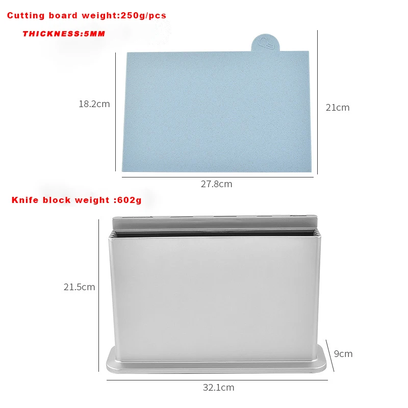 Новый дизайн цветная кухонная утварь с индексом разделочная доска набор блоков 4 пластиковых разделочных доски лотком