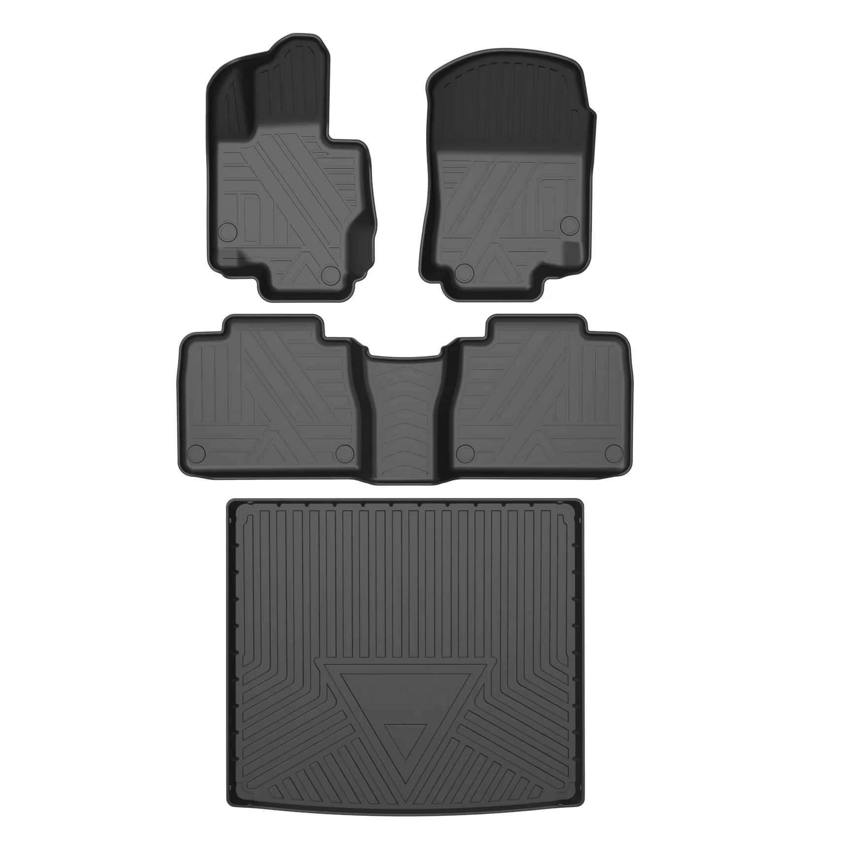 2024 Hot Sale 3D 5D TPE Car Mats 4 Pieces Use For Mercedes Benz C / G / S / A Class E Class GLK GLE Car Floor Mats