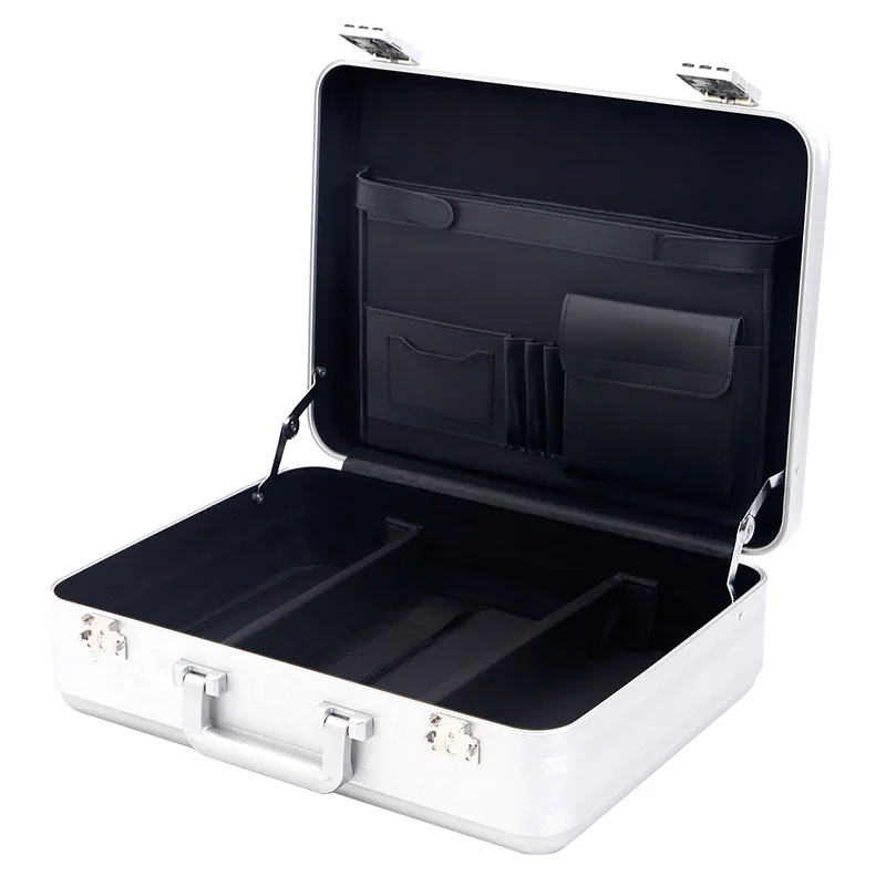18 inches High End Magnesium Aluminum Alloy Integrally One-piece Molded Case Type Hard Shell Aluminum Briefcase