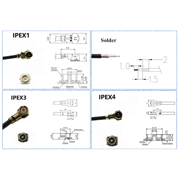 high gain 4DBi built-in 1400-1800mhz FPCB antenna  omni  1.2-1.8G PCB wireless radio antenna with SMA/UFL customized connector