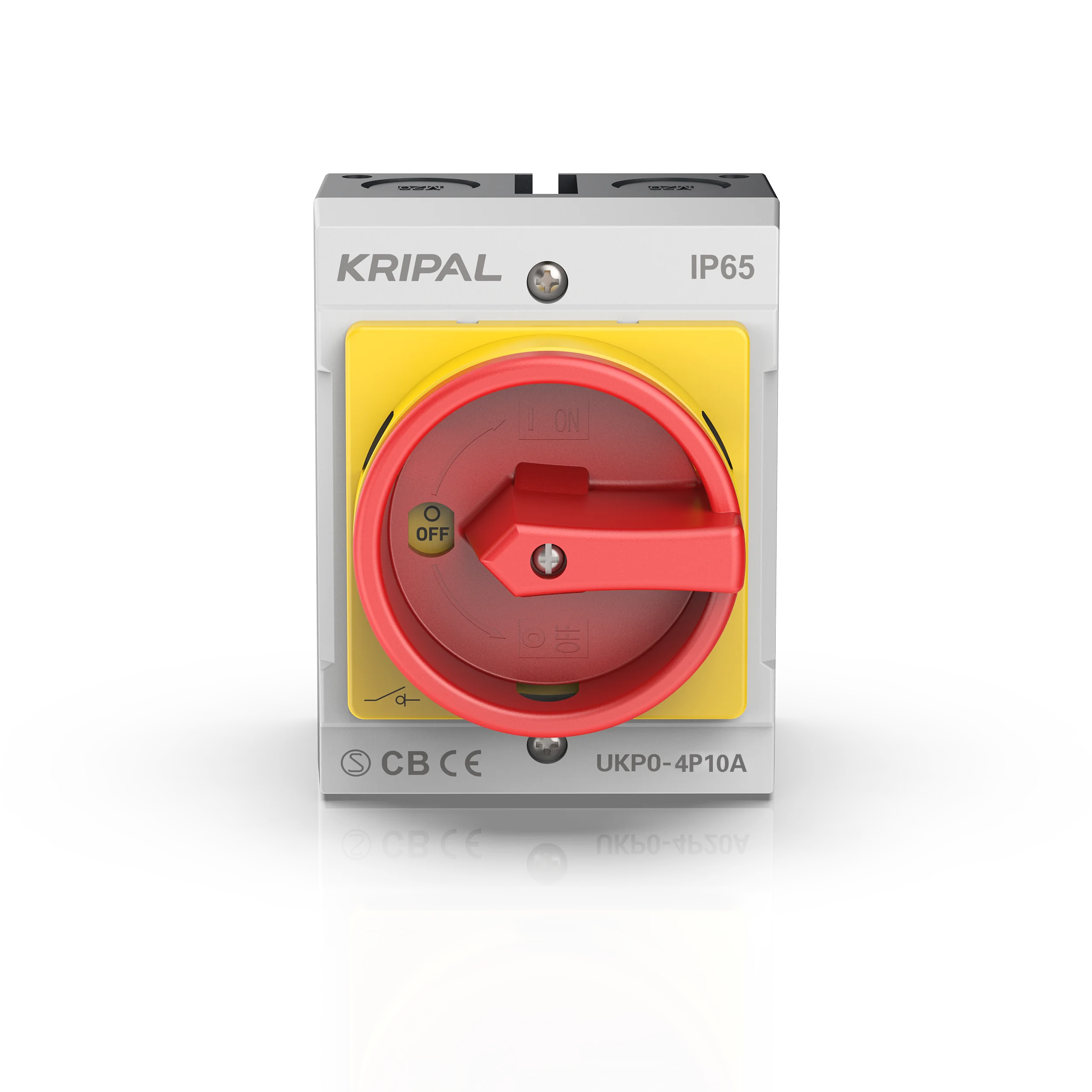 Kripal UKP 4 полюс 10A водонепроницаемый изолятор IP65 кулачковый переключатель 2-позиционный переключатель переключения