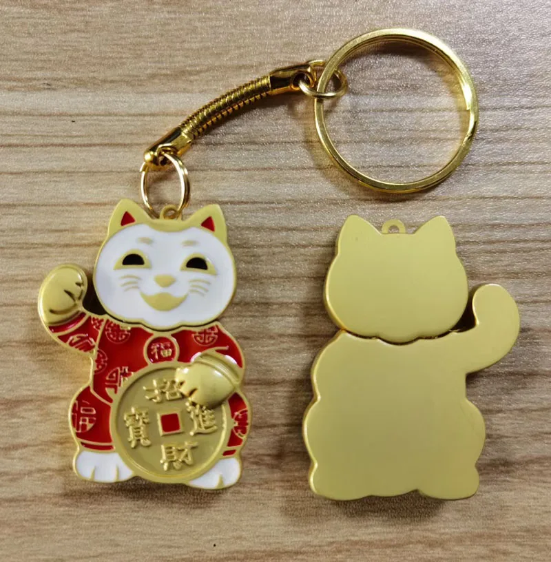 customized mini metal welcoming fortune dollar lucky cat USB Flash memory stick thumb pen Drive for promotions gifts giveaways