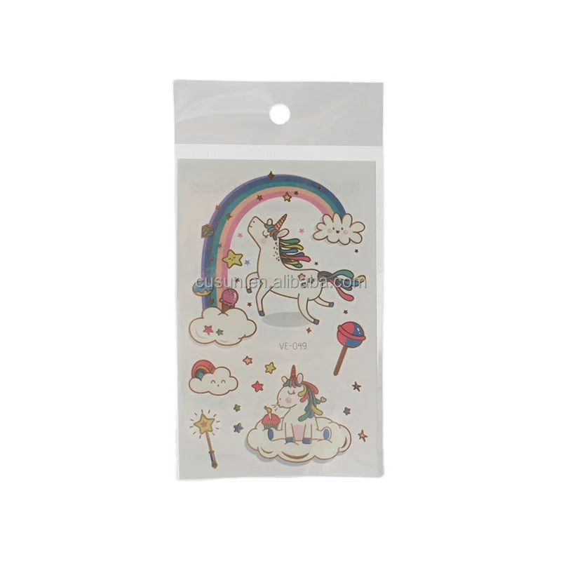 wholesale cartoon tattoo stickers for kids funny water transfer temporary tattoos for kids