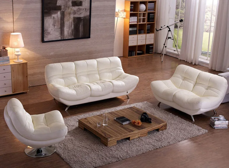 Stainless steel leg  leather sofa set 3 2 1 seat,elegant leather sofa set designs,leather sofa set living room furniture