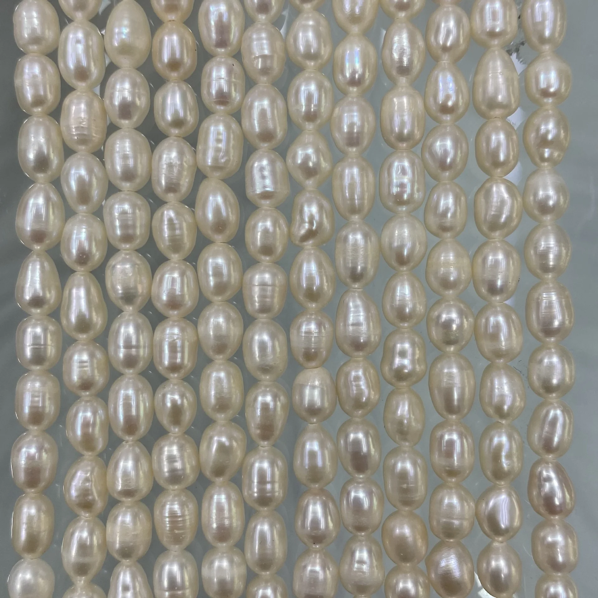 Baroque Natural Rice Shape FreshWater Pearl Bead Loose Pearls For Jewellery Making