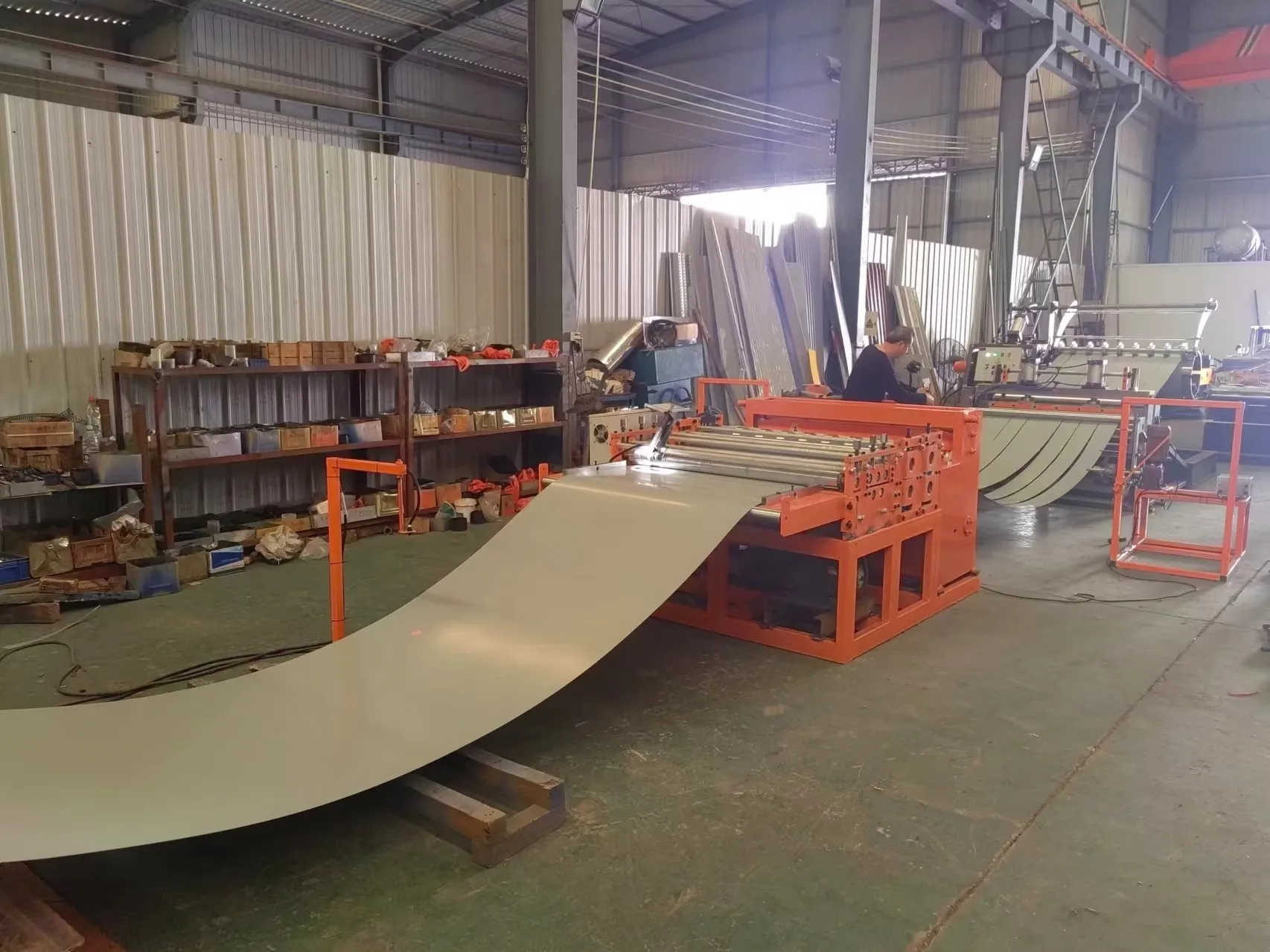 simple slitting cutting line  cut to length line slitting cutting machine with recoiler