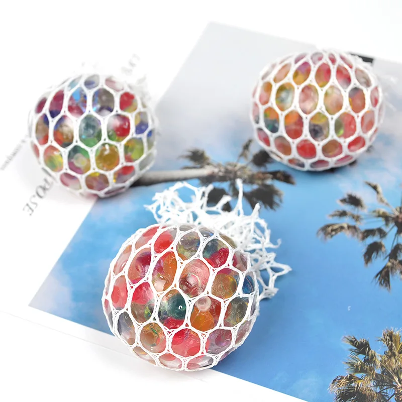 Pops Fidgets Ball Squish 3D Stress Glows In The Dark Poping-ball Toy Filled With Water Beads For Children