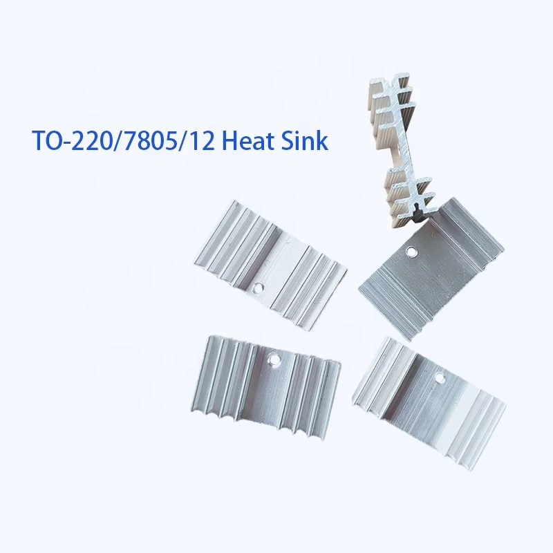 Алюминиевый теплоотвод, теплоотвод 24*15*10 мм (с штифтом) для транзисторов TO-220, высококачественный теплоотвод