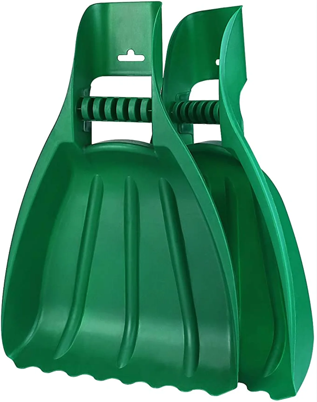 Large Leaf Scoops and Hand Rake, Garden Hand Rake for Picking up Leaves,Grass Clippings Plastic Leaf Rake
