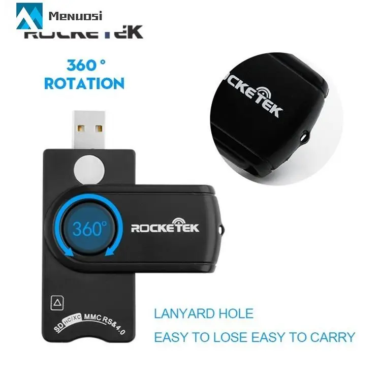 Rocketek SIM card reader multifunction USB chip EMV smart card reader