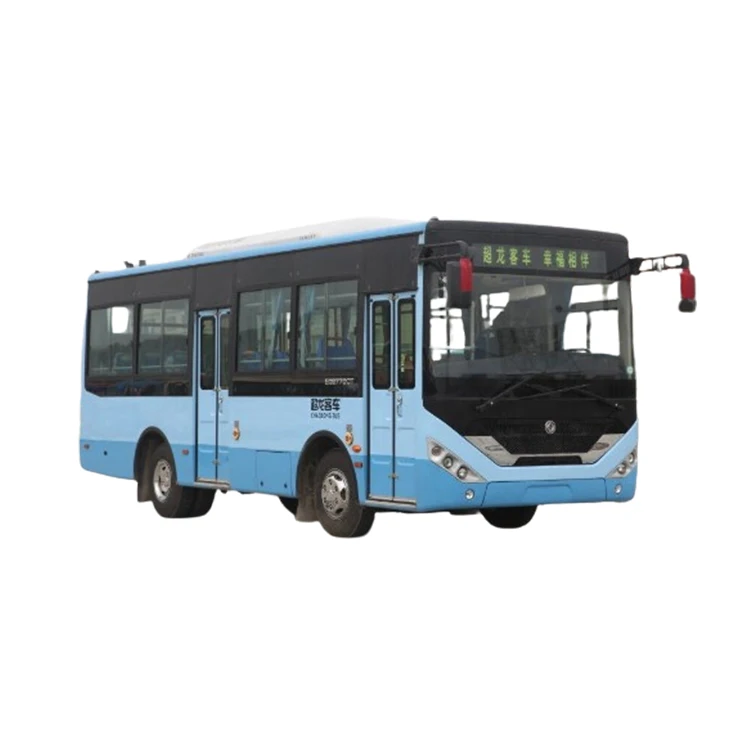 New 7260x2340x2850mm 8.4ton diesel euro 5 engine 5 speed manual gearbox 26 standard passenger seats 50 space city buses price
