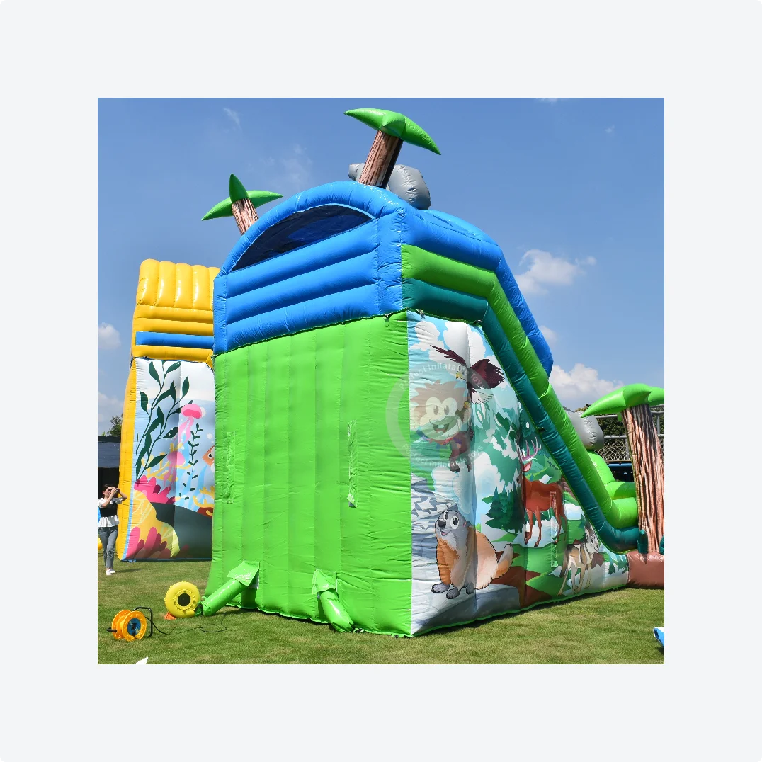 Inflatable Bouncy Bouncer with Slide Inflatable Toy Accessories Slide Adult Inflatable Slide