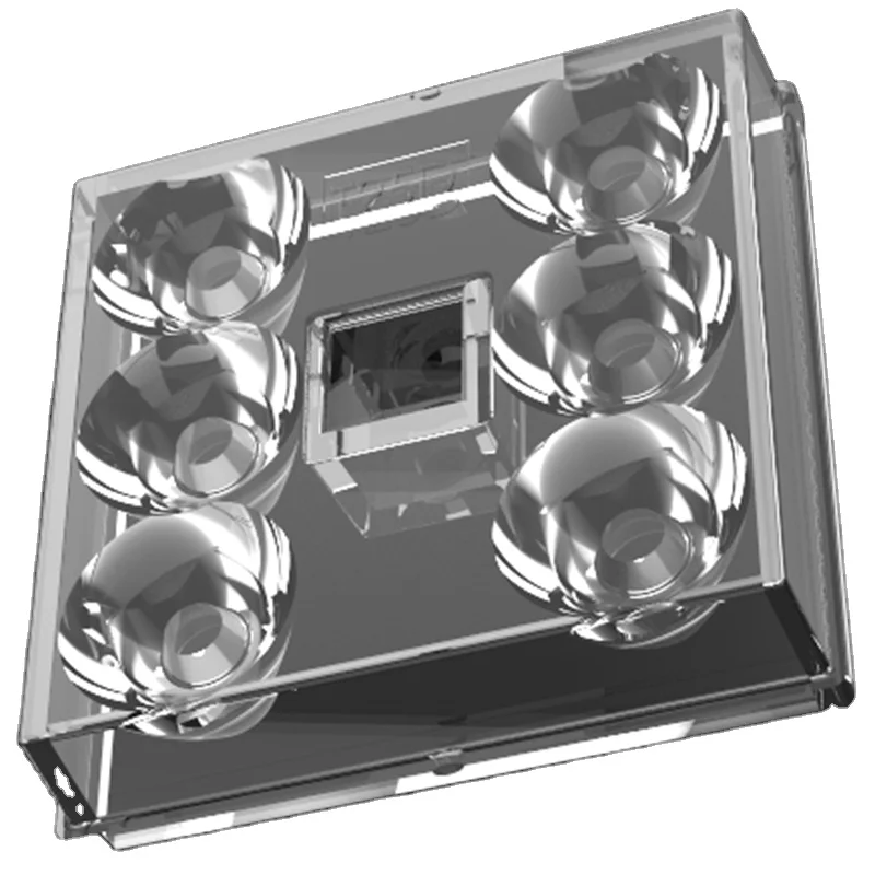 LED lens street light lens  street lamp lens square lighting 50X50mm SMD5050 25 degree