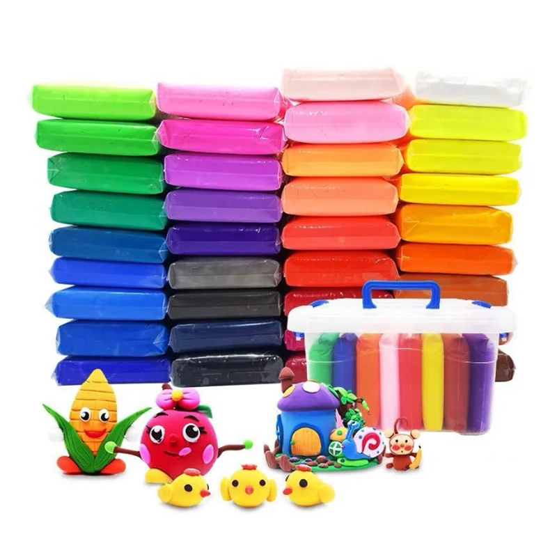 1kg/bag Play Dough Colorful Ultralight Plastic Clay For Preschool Education And DIY Crafts play dough set kids