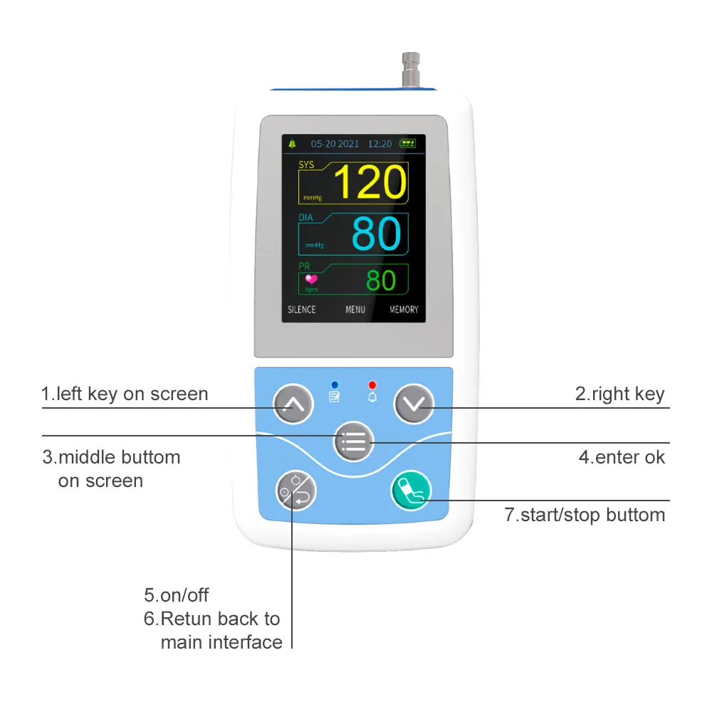 CONTEC ABPM50 Ambulatory Bp Monitoring Rechargeable Digital Blood Pressure Monitor