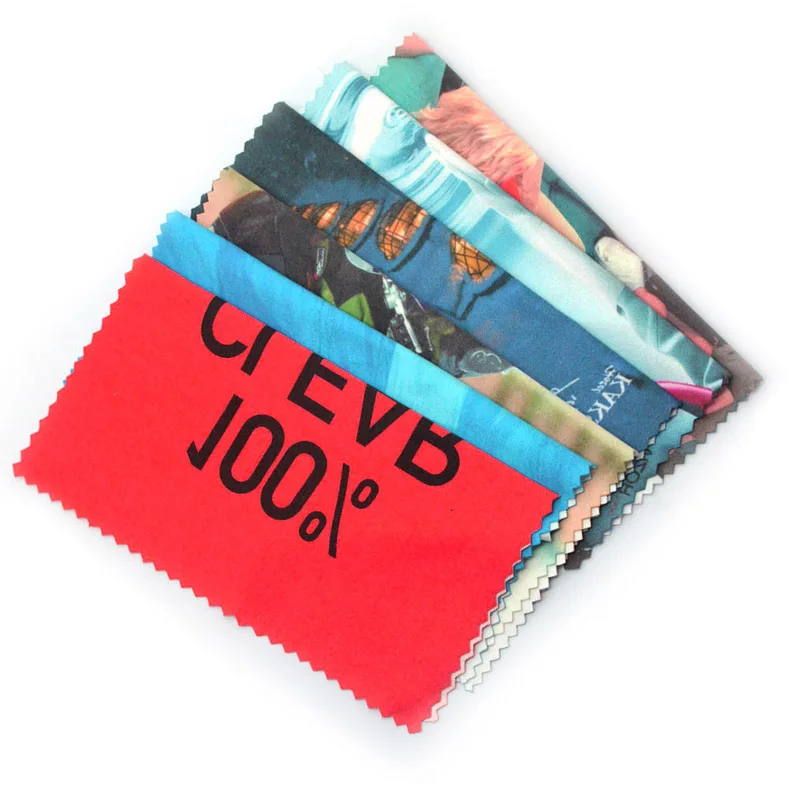 Promotional High quality Custom Logo Printed Microfiber Glasses Sunglasses Eyeglasses Cleaning Cloth