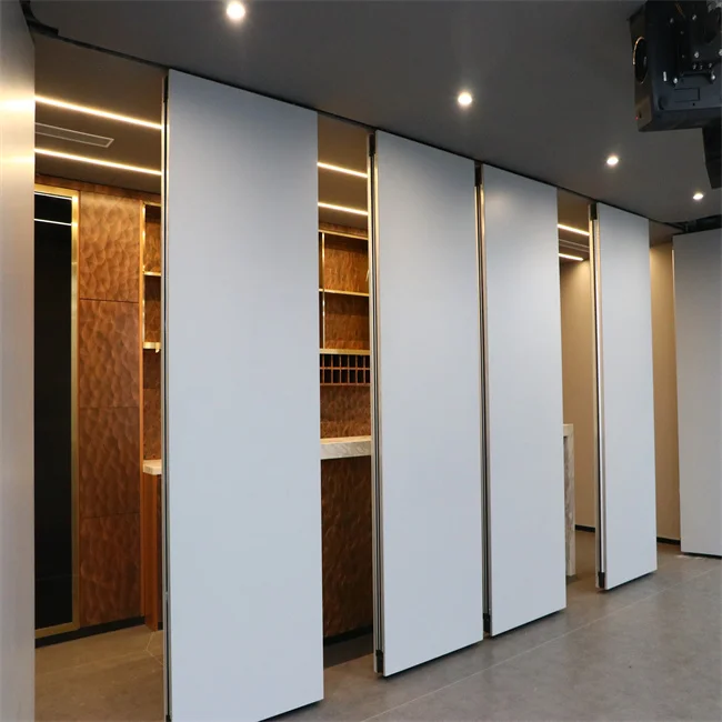 Shopping Centre Electrical Automatic Acoustic Movable Glass Partition Walls with Factory Price