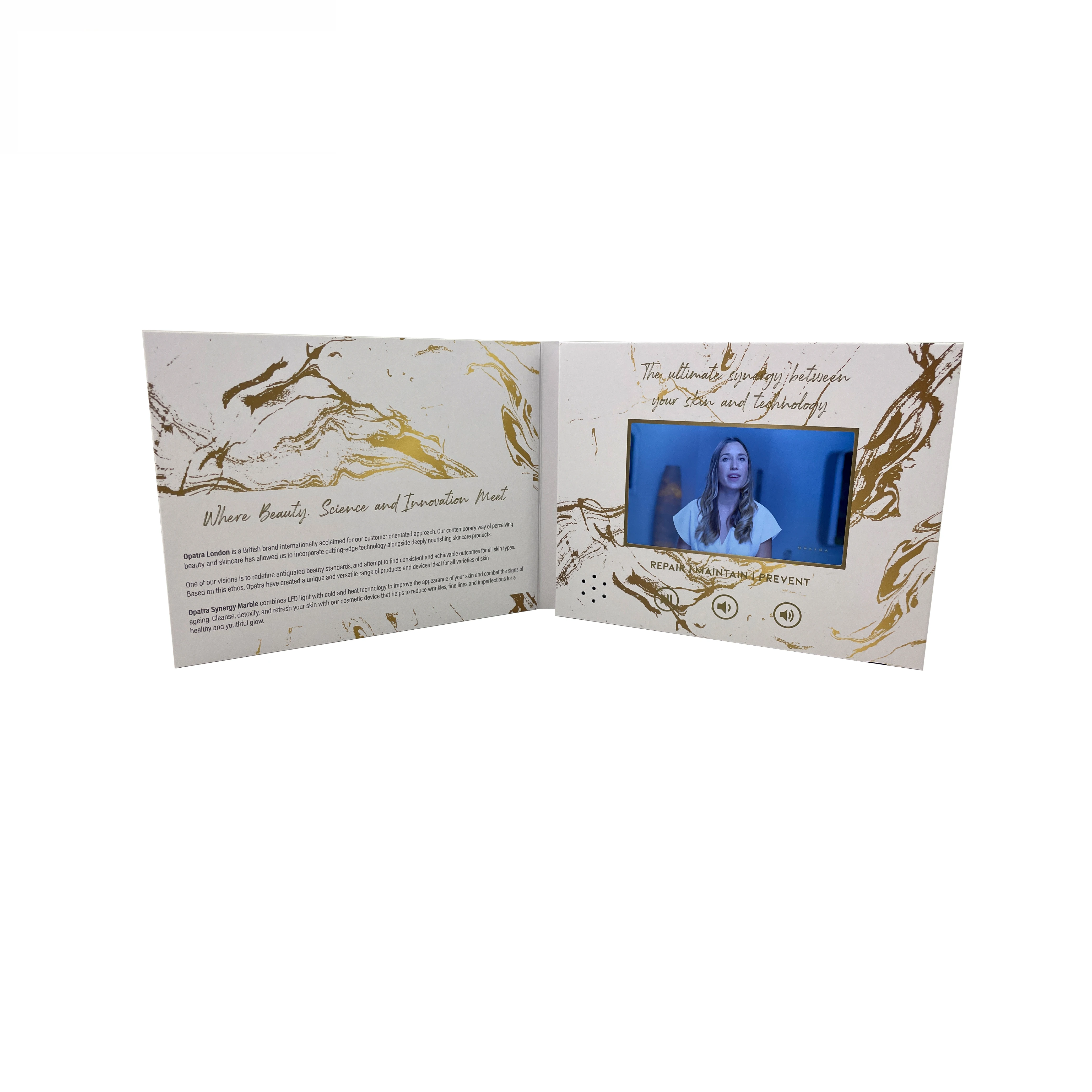 Promotional 4.0 Inch Blank Video Book Card LCD Display Video Greeting Card Gift With Marketing Advertising