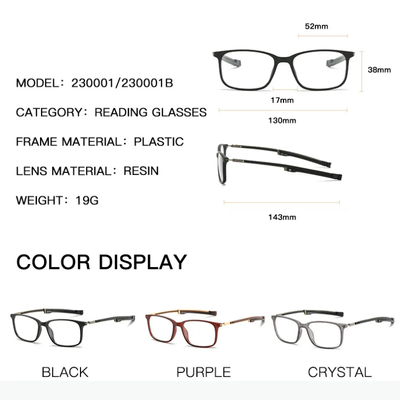 Anti Blue Light Blocking Reading Glasses Square Readers Computer for Men
