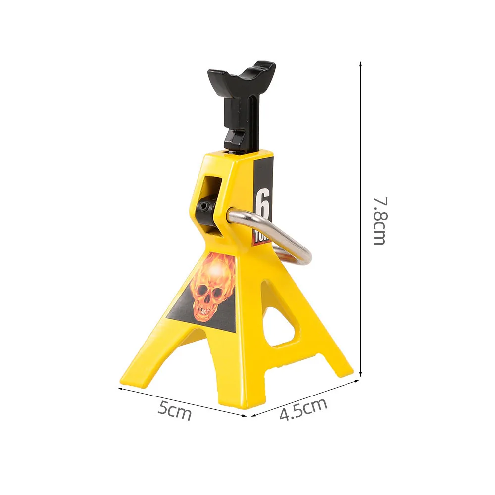 2pcs RC Jack Stand Adjustable Height Decorate Metal RC Simulation Accessories for Traxxas HSP Redcat Rc4wd Tamiya Axial RC Truck