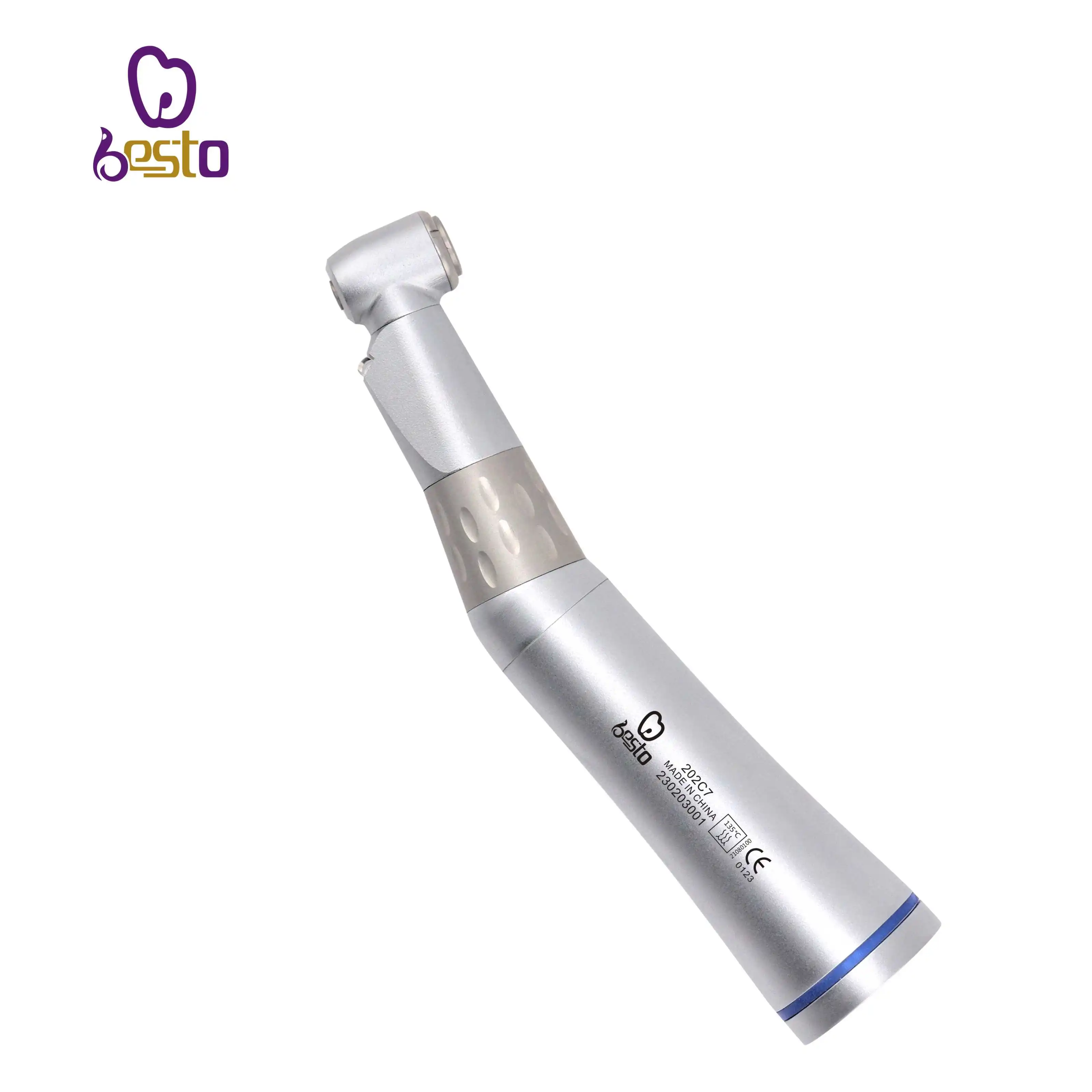 Dental 1:1 E-generator LED Low Speed Handpiece Inner Water Contra Angle Dentistry Equipment Connect with Electric Air Micromotor