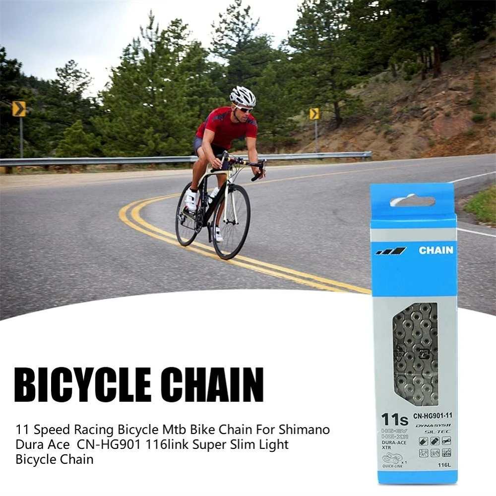 Велосипедная цепь Shimano 11 скоростей HG601 HG901 HG701, велосипедная цепь 11 В, детали и детали для дорожного велосипеда, 116 звеньев, аксессуары для горного велосипеда