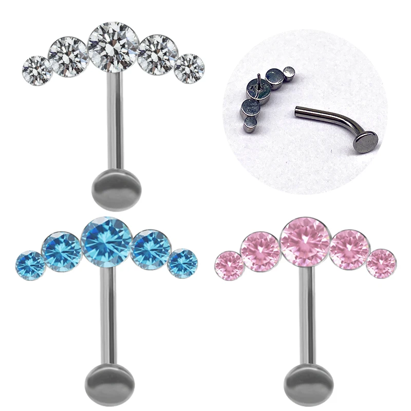 xjy Fashion F136 piercing Titanium Navel Ring push pin belly button ring septum Body Jewelry  Navel Curves belly piercing